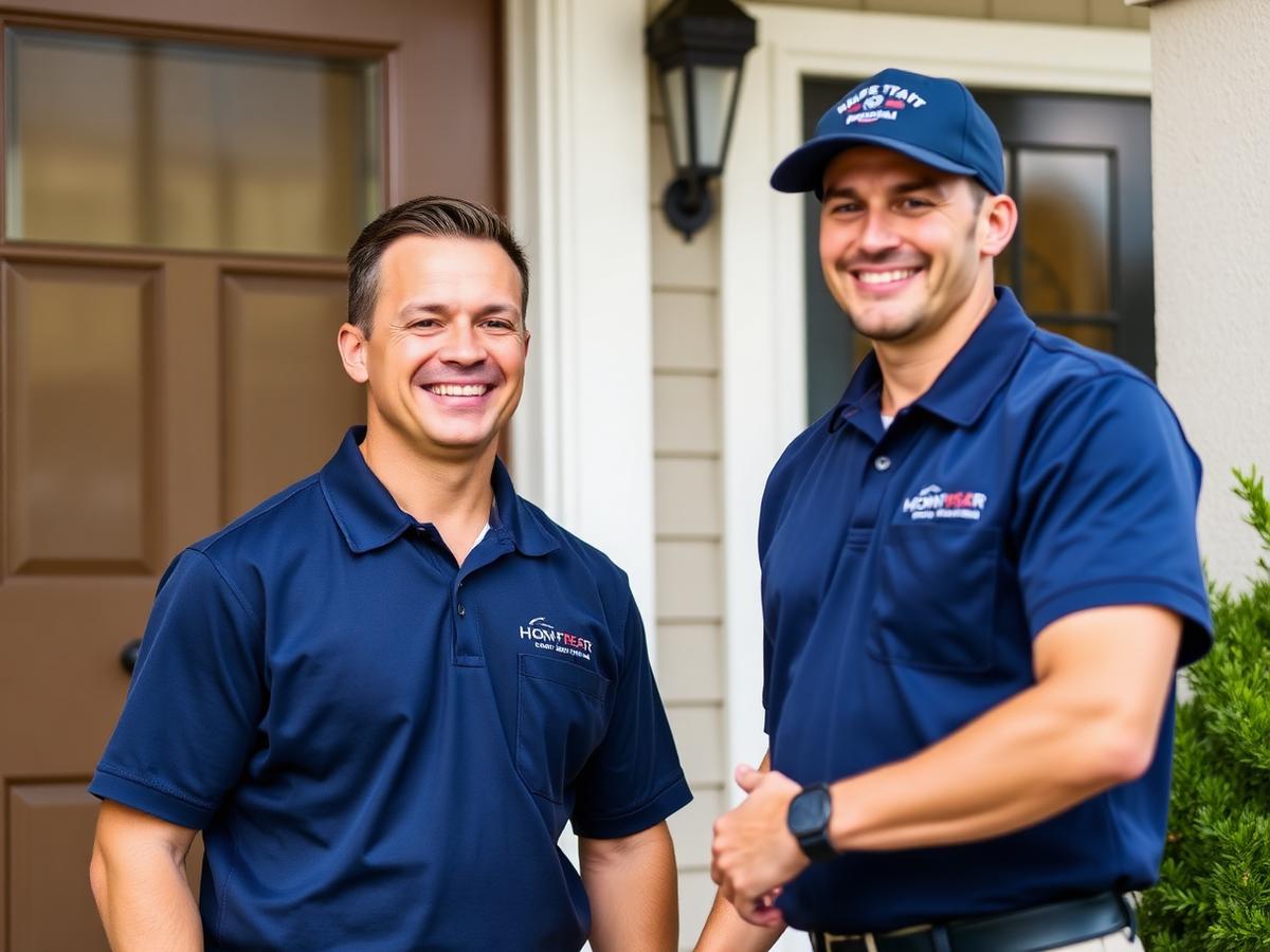 Air Dynasty technicians at a Houston home